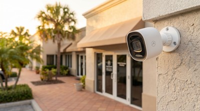 Commercial building with Dehart security system installed